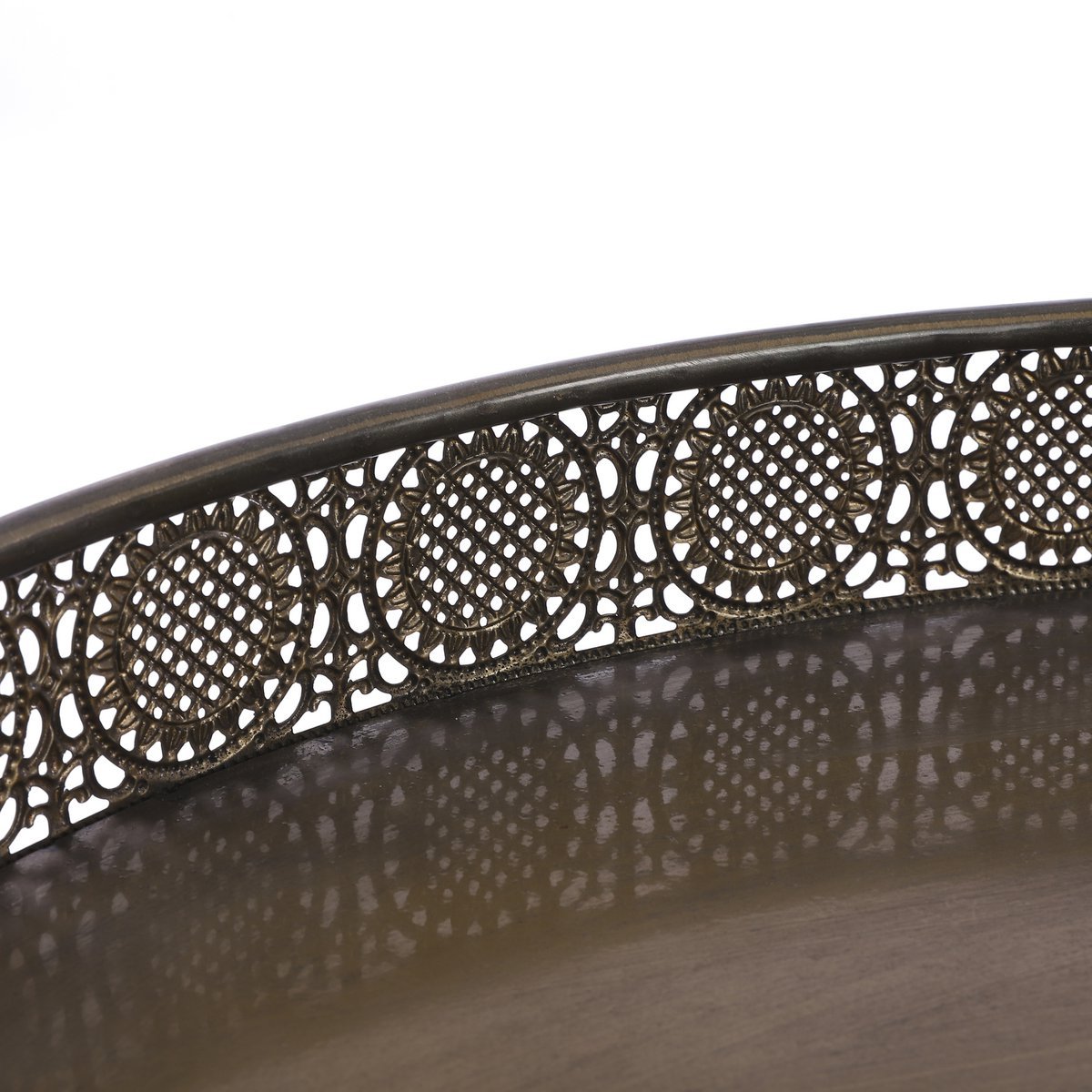 Table basse Lagoon - H46 x Ø70 cm - Métal - Bronze