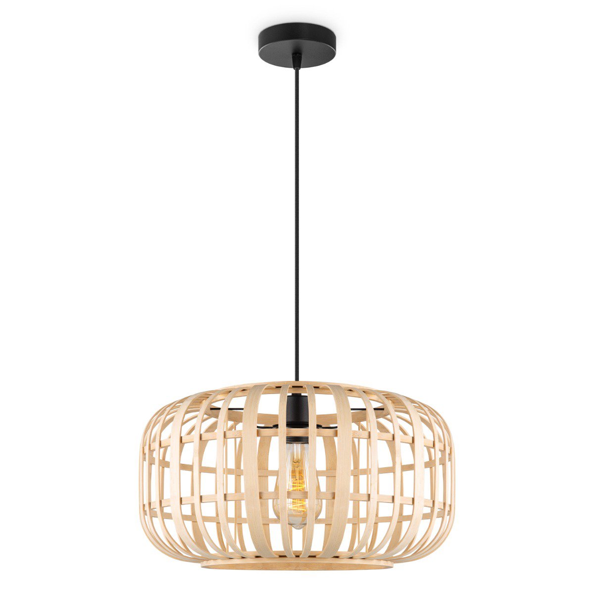 Boheemse Hanglamp Bamboe Lampenkap 40 x 126 cm |woon-meubel.nl