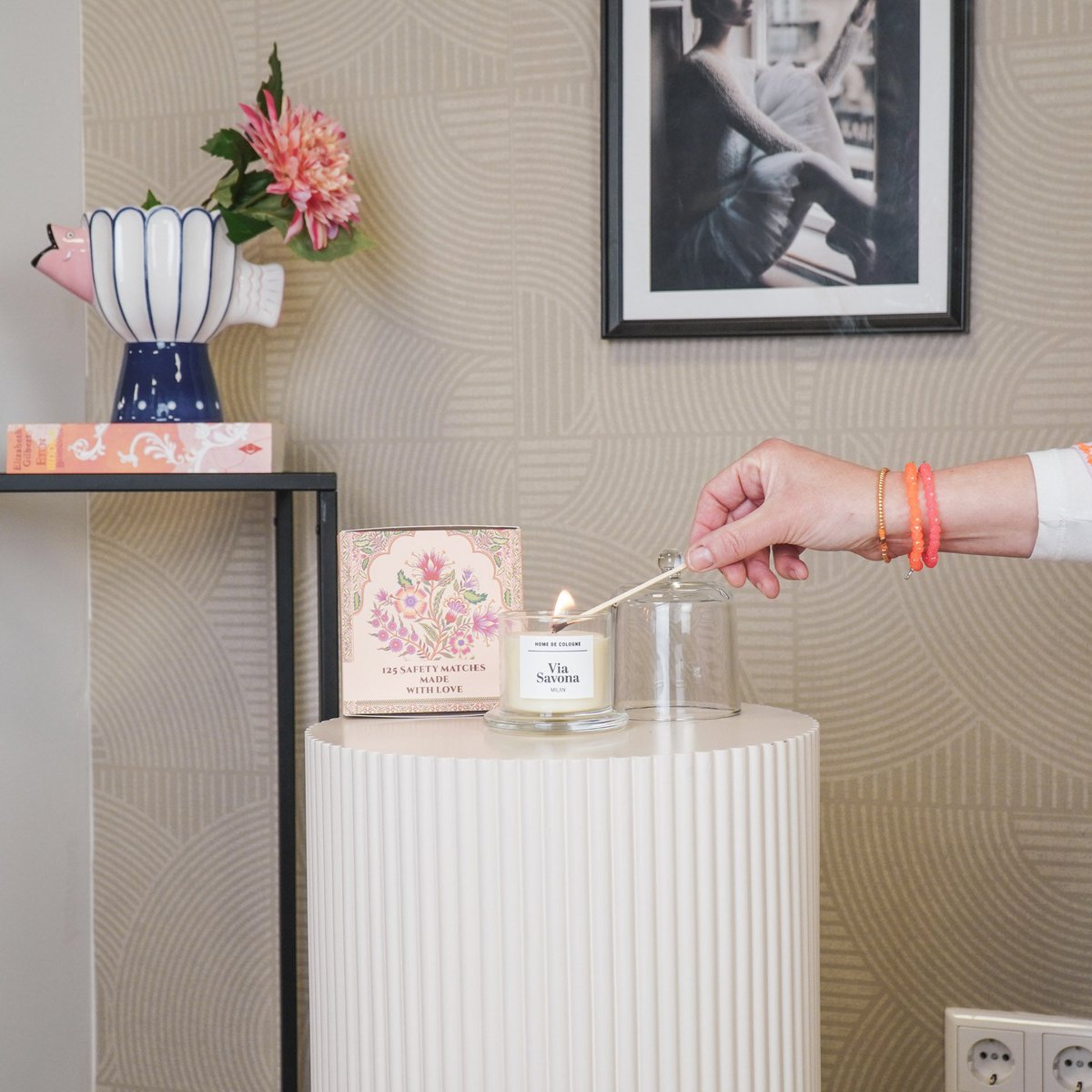 Via Savona – Milan scented candle 100g | Glass dome