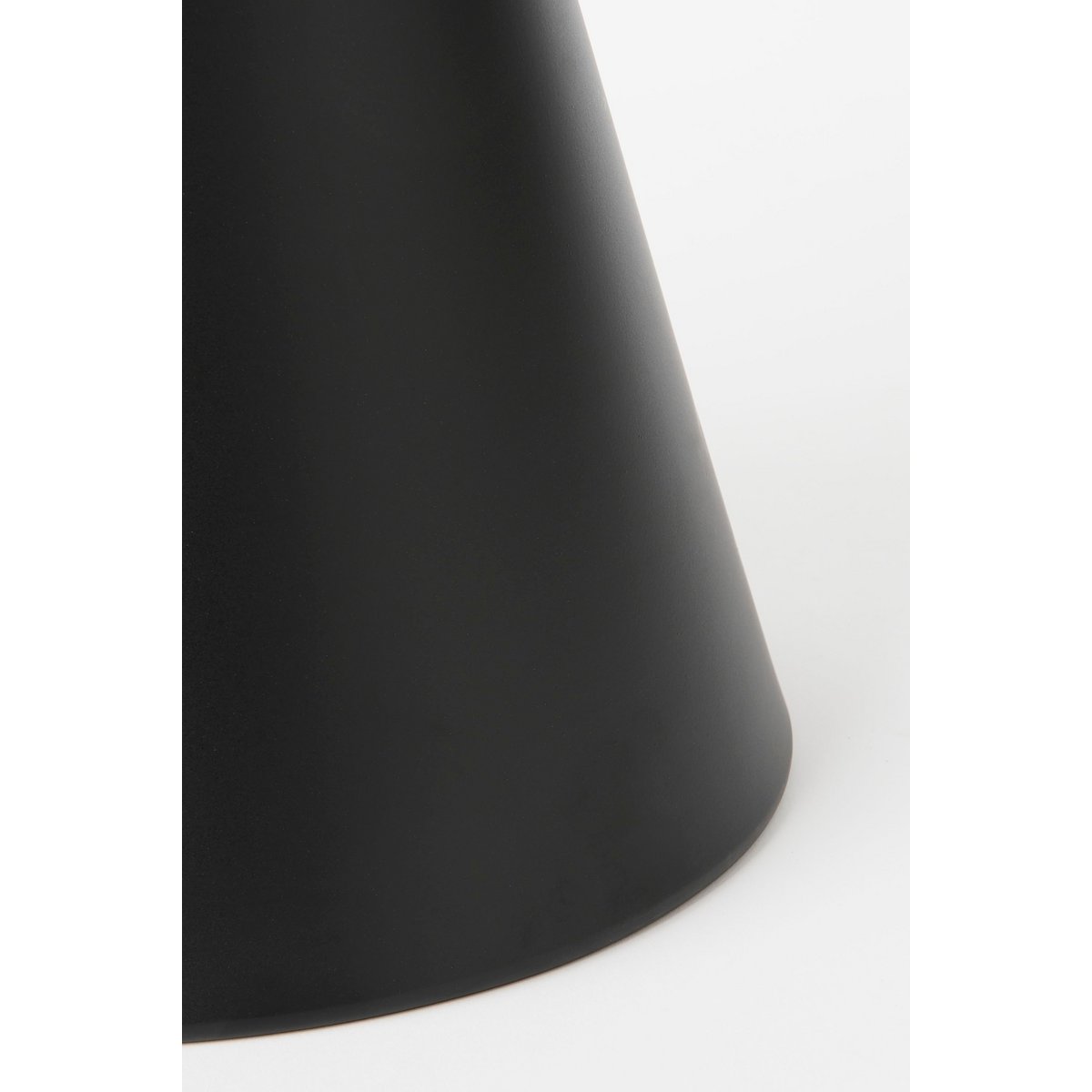 Royale Bijzettafel - H55 x Ø40 cm - Metaal - Zwart|woon-meubel.nl