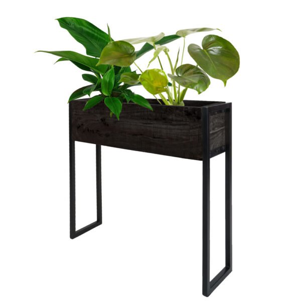 Plantenbak Faab Zwart Mangohout 72 cm |woon-meubel.nl