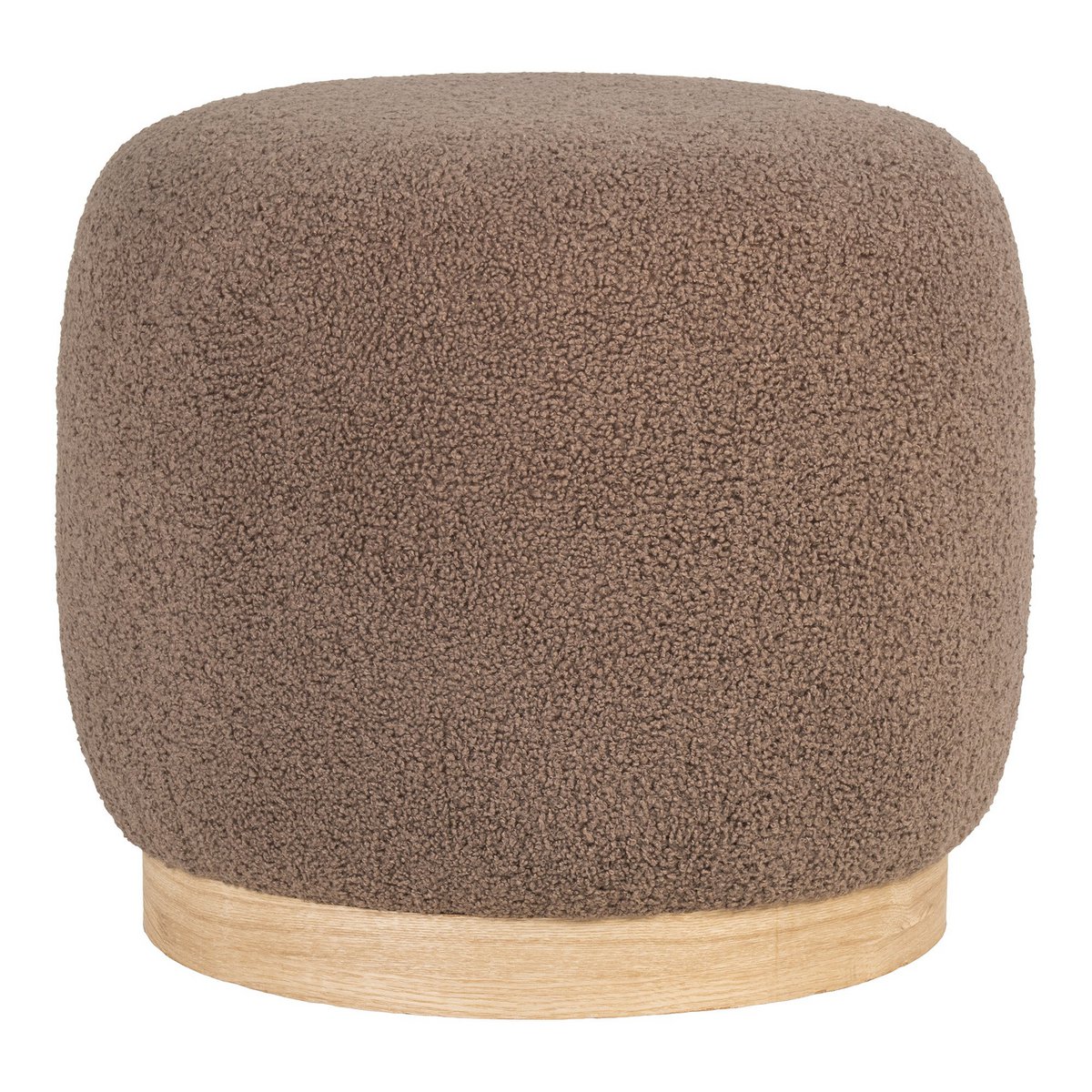 Belfort Pouf - Pouf in Bouclé, brown