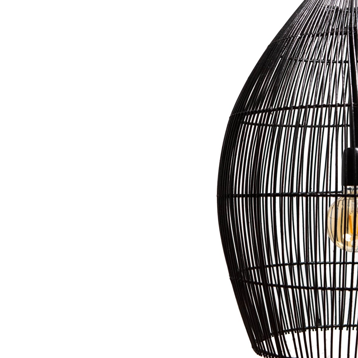 Hanging lamp RILEY matt black Ø43x55