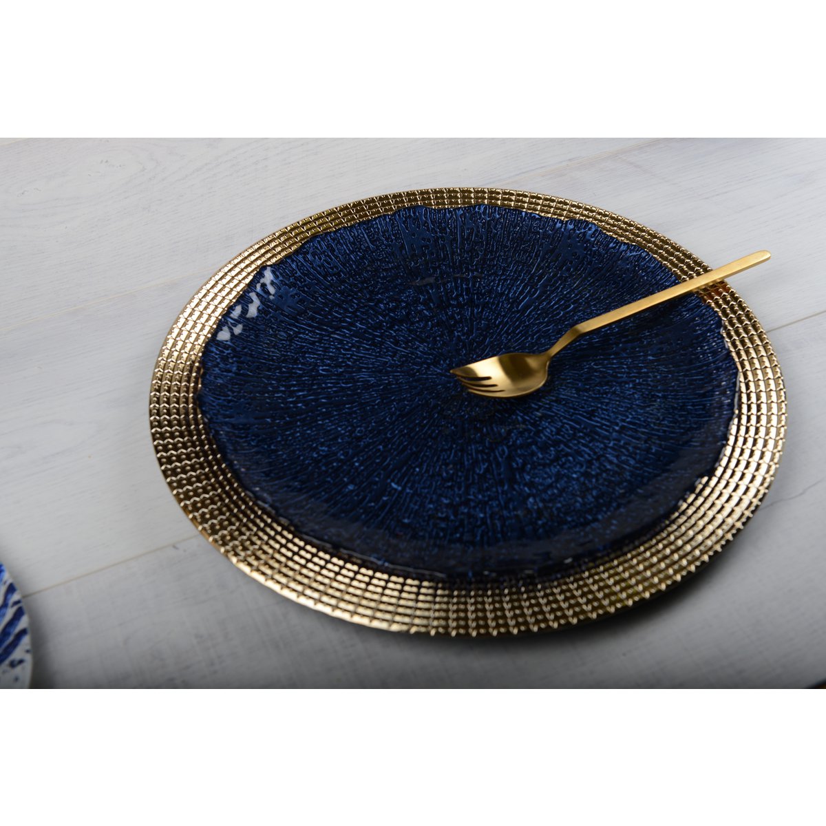 Gouden Onderbord Ø31cm - Aulica | Luxe Tafeldecoratie |woon-meubel.nl