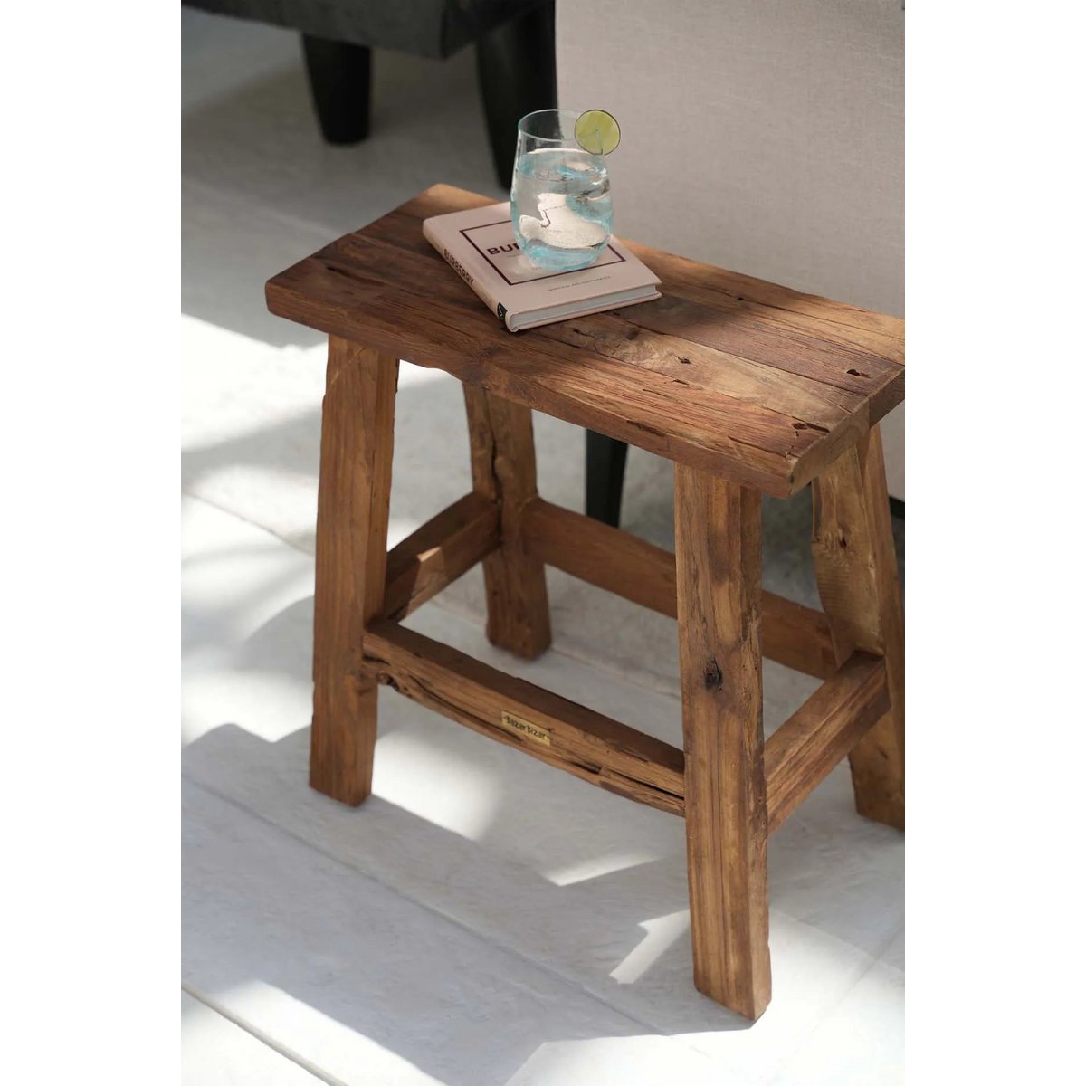 De Fab Rustieke Kruk - Naturel