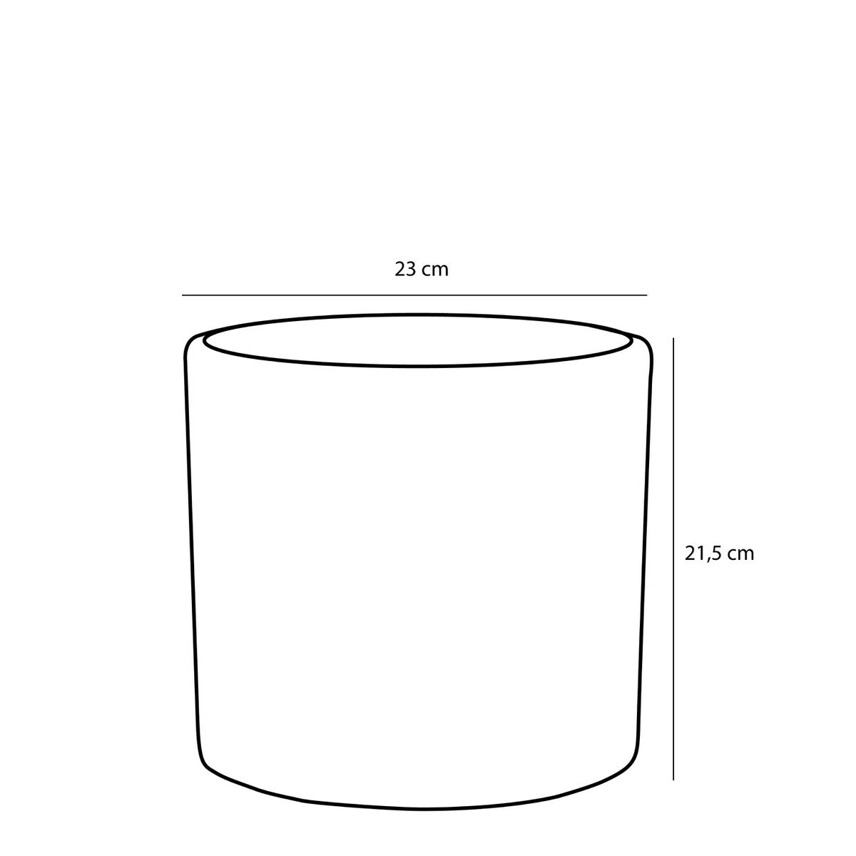 Era Flowerpot - H21.5 x Ø23 cm - Relief - Gold