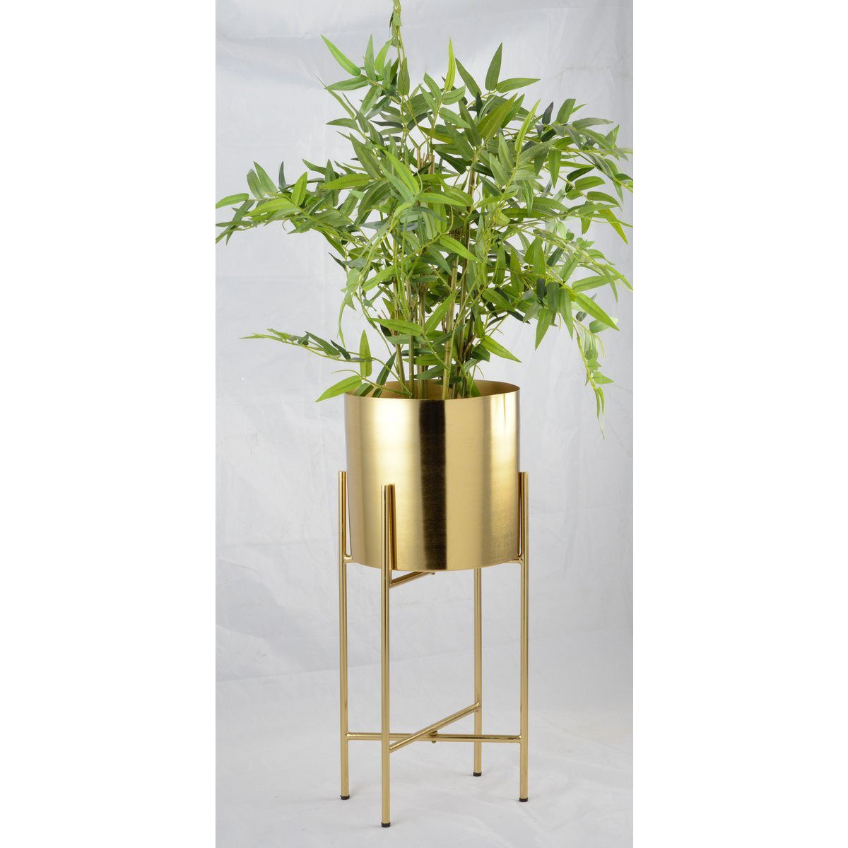 Aulica Gouden plantenpot op Voeten |woon-meubel.nl