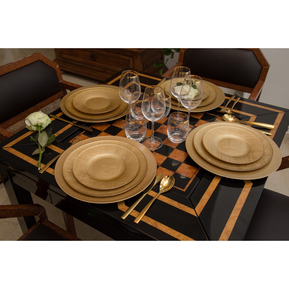 Gouden Bestekset 24-delig – Aulica | Luxe & Duurzaam |woon-meubel.nl