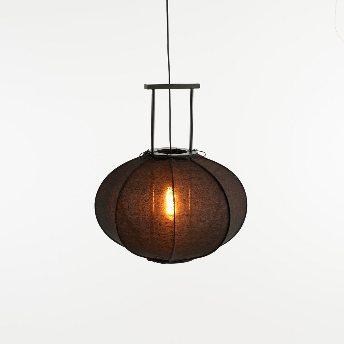 Pego Hanglamp - Linnen - Zwart |woon-meubel.nl