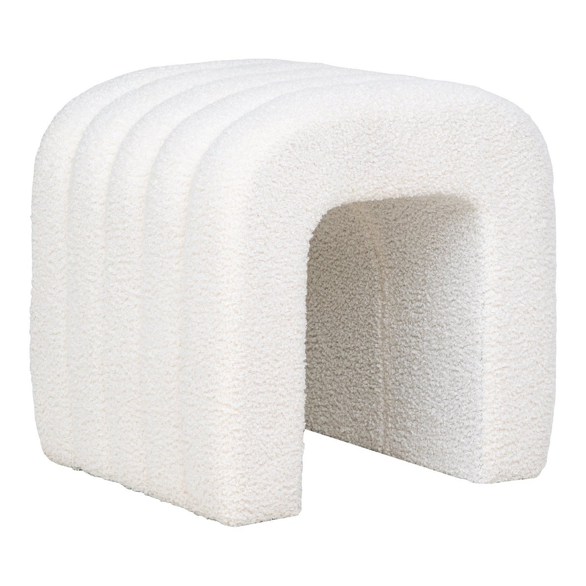 Colma Pouf - Pouf, bouclé, blanc