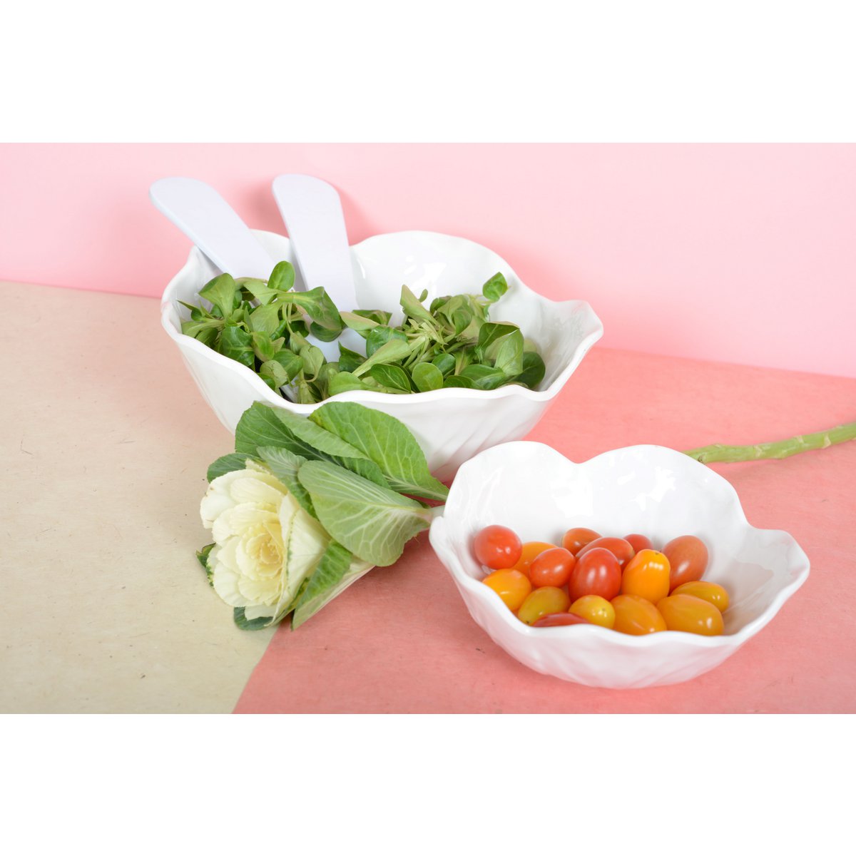 Aulica Witte Saladebestek – Melamine 27cm – Elegant & Stevig |woon-meubel.nl