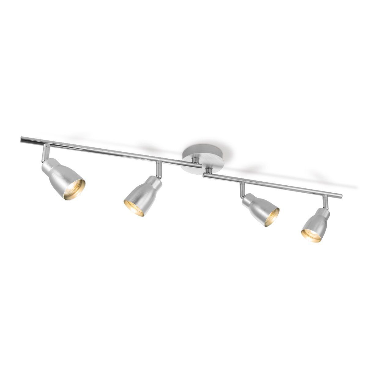 LED Surface-mounted spotlight Alba 4L - dimmable - brushed steel