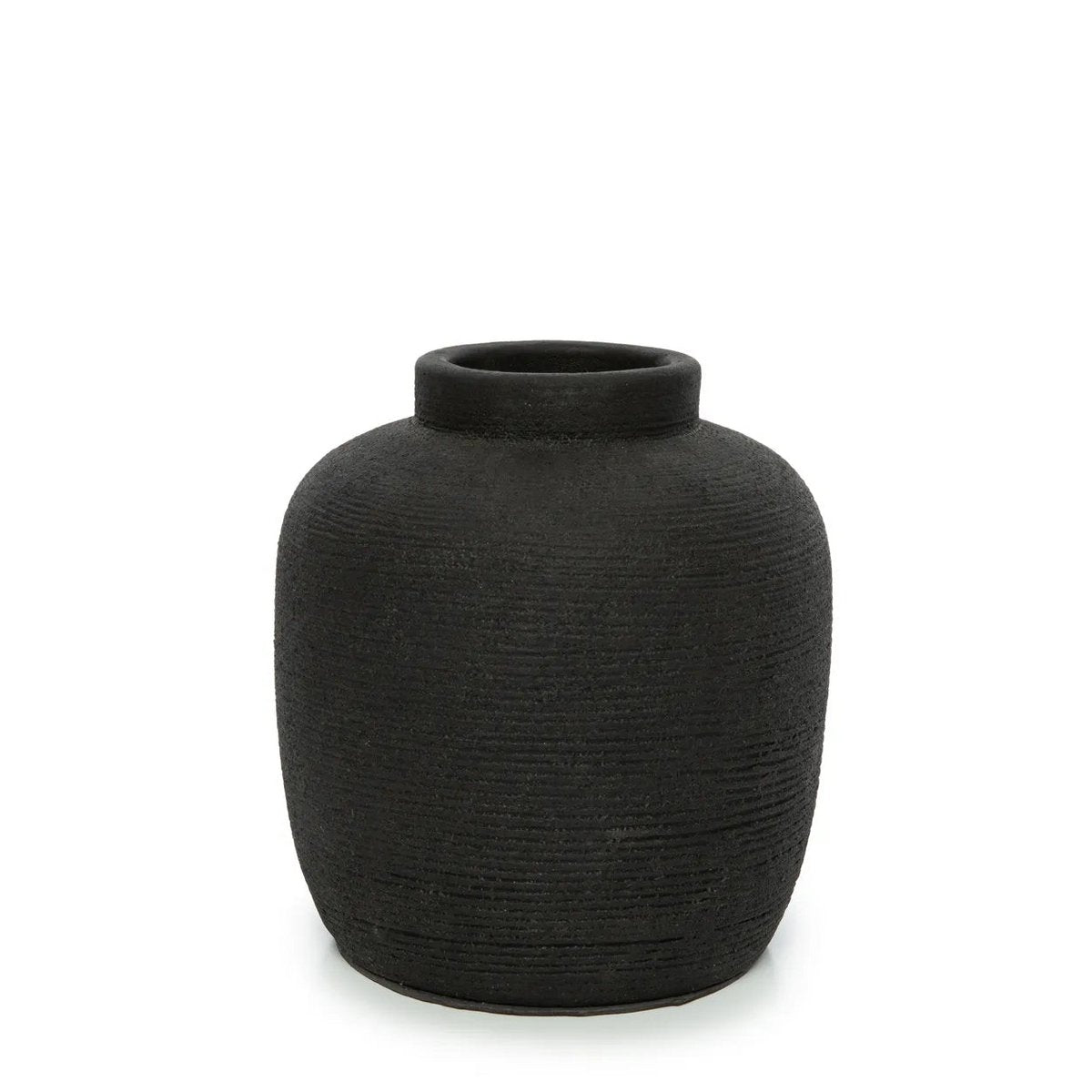 De Peaky Vaas - Zwart - M Terracotta |woon-meubel.nl