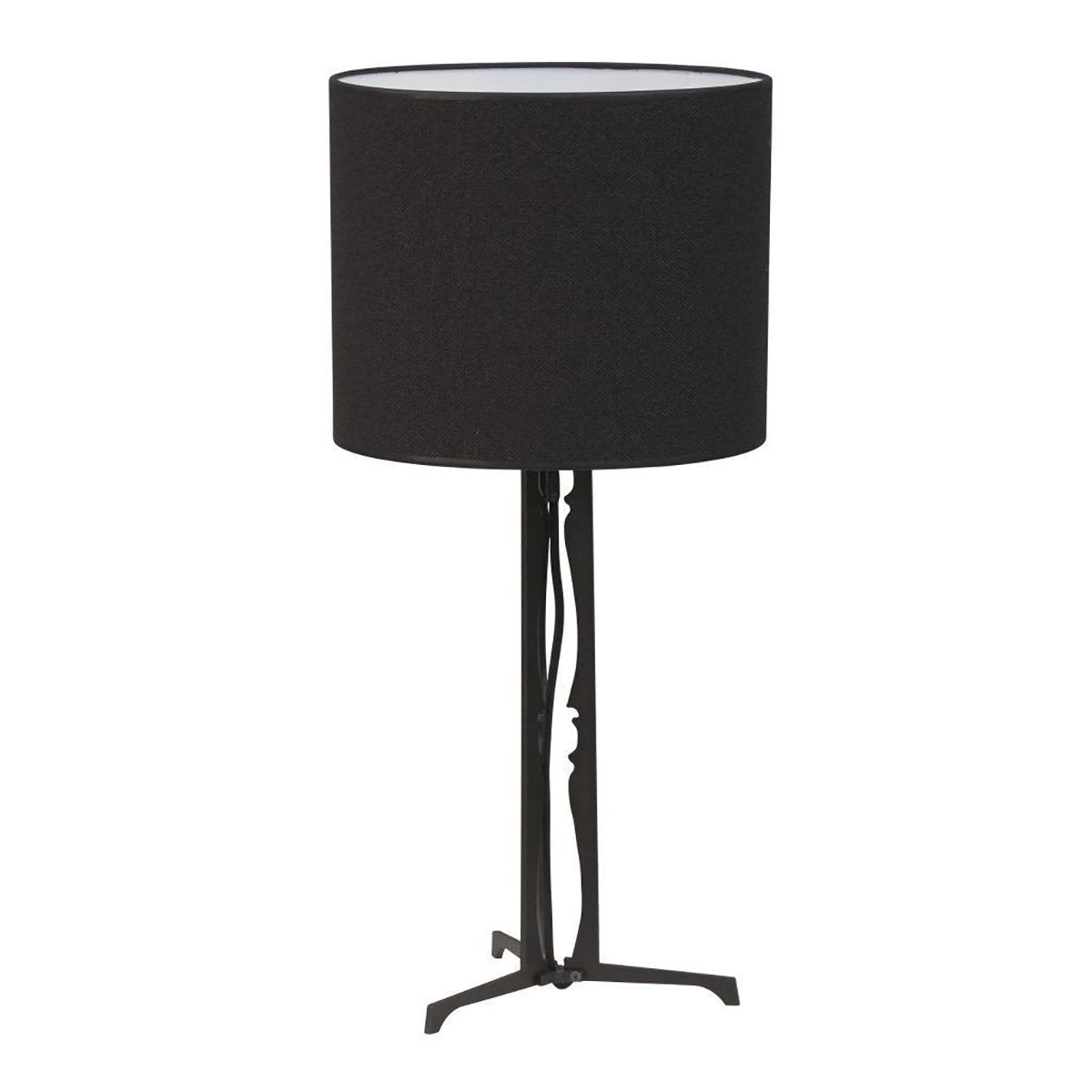 Lampe de table moderne Motif - Noir - 27/27/46cm - Métal
