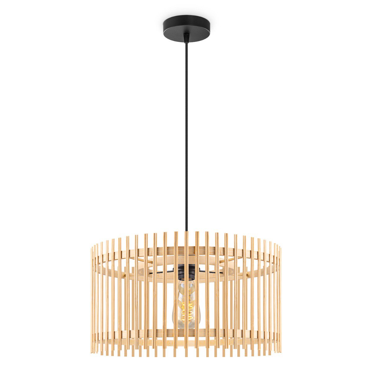 Bohemien Hanglamp Bamboe kap Ø40 x 126 cm (B X H) |woon-meubel.nl