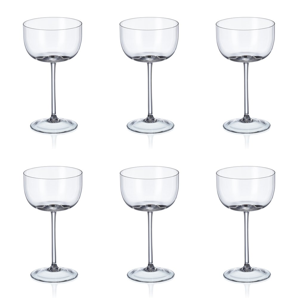 Set van 6 Champagnecoupes  – 290 ml – Elegant