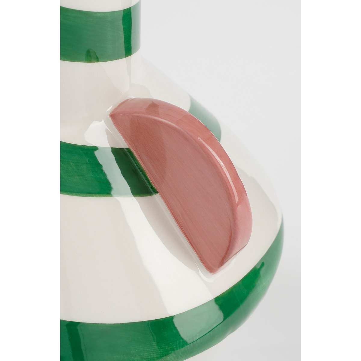 Vase Stratt - H28 x Ø22 cm - Céramique - Vert