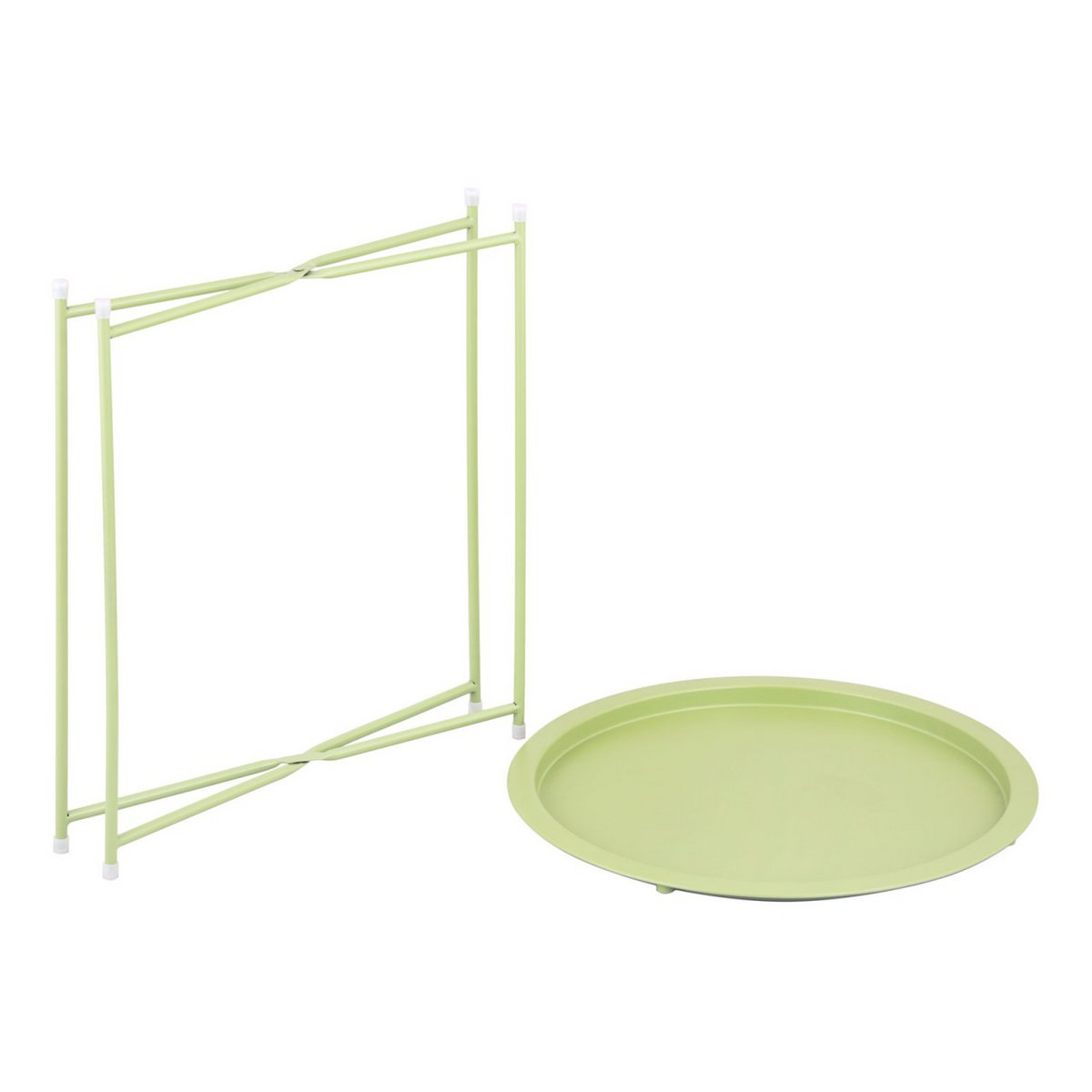 Bijzettafel met opbergruimte – Ø 47 cm | In verschillende kleuren | Voor binnen en buiten