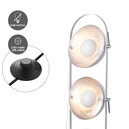 Banck Floor Lamp Sand White - Industrial Floor Lamp