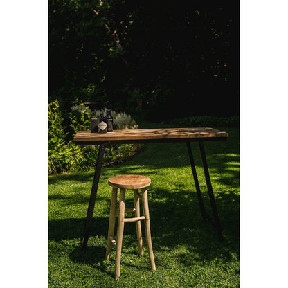 Elegante Barkruk - handgemaakt massief hout |stijlvol en tijdloos |woon-meubel.nl