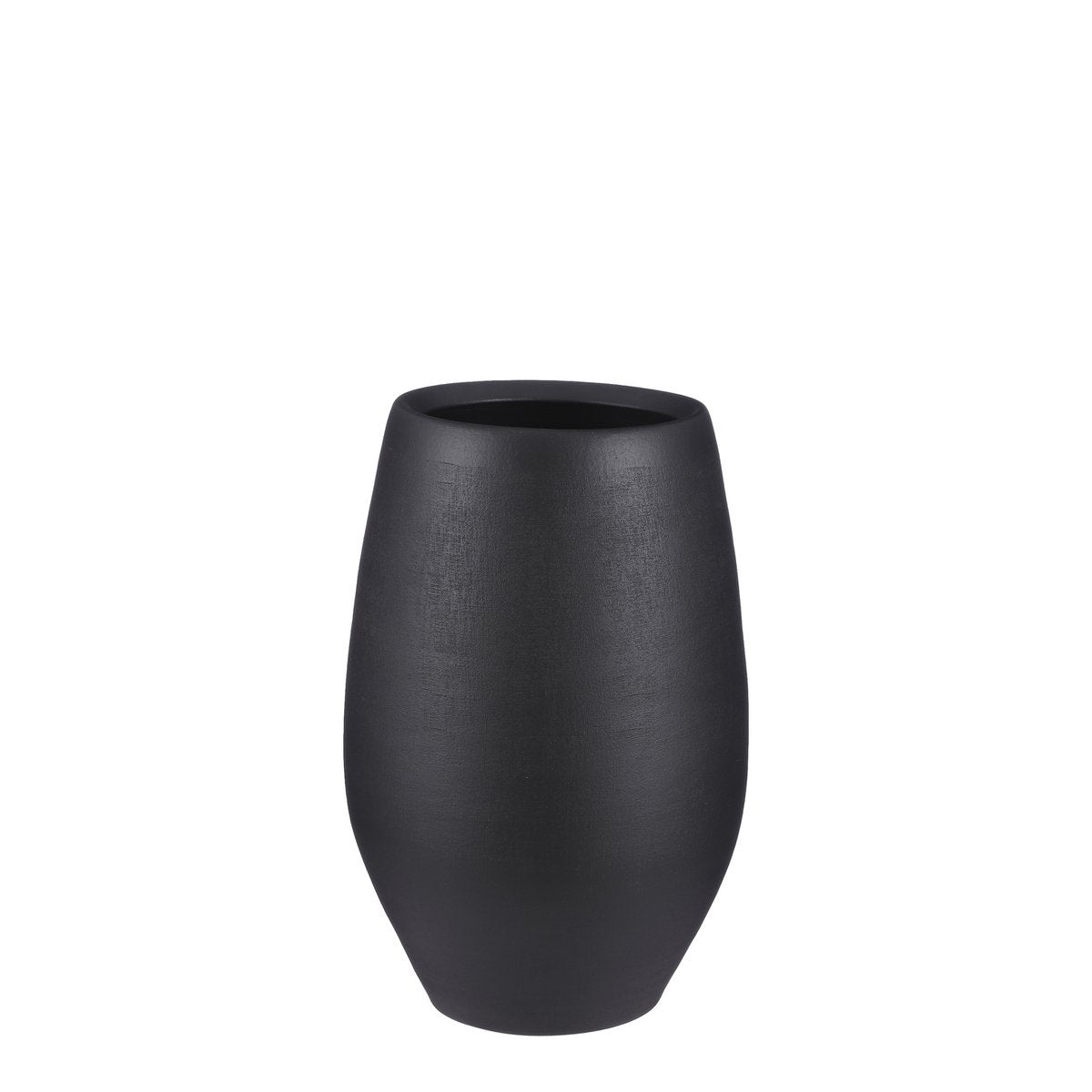 Douro vase round black matt - h40xd26cm