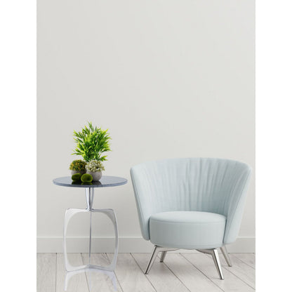 Luxe Ronde Bijzettafel van Marmer & Aluminium – Zilver/Zwart of Goud/Wit – Ø45 x H56 cm