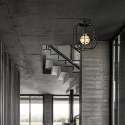 Modern LED Ceiling Lamp Nero M - black