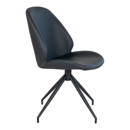 Chaise de salle à manger Monte Carlo - Noir - lot de 2
