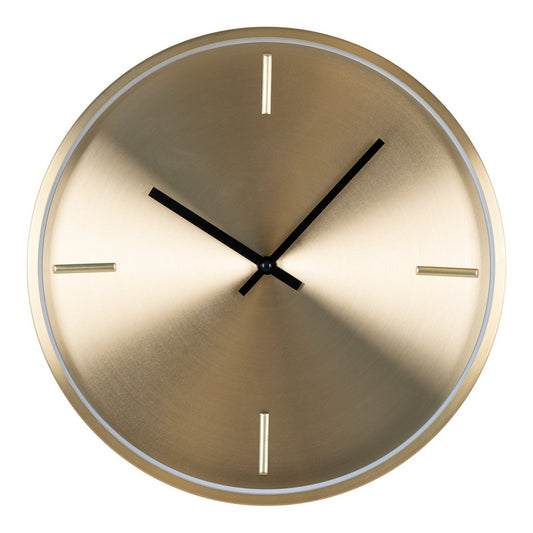 Istanbul Wall Clock - Wandklok, aluminium, goud