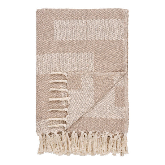 Adana Plaid - taupe/beige, katoenpolyester | woon-meubel.nl