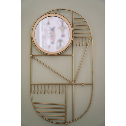 Spiegel - muurhanger - Messing |woon-meubel.nl