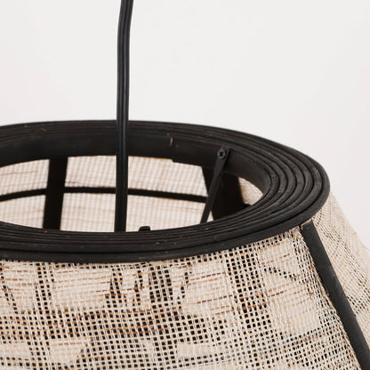 Pella Hanging Lamp - H46 x Ø29 cm - Linen - Off White