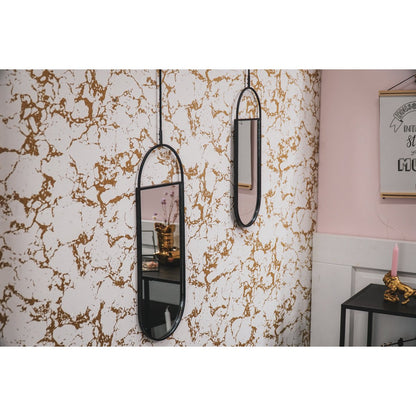 Metal Wall Mirrors - Set of 2