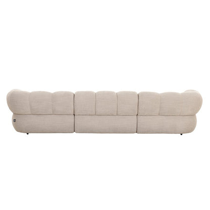 Bank New York 4-seater (Right Lounge) Beige