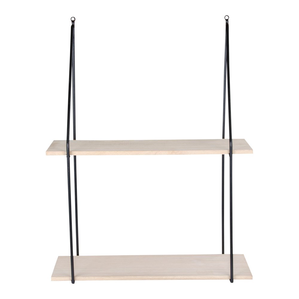 Wandplank met Twee Natuurlijke Houten Planken | House Nordic | woon-meubel.nl