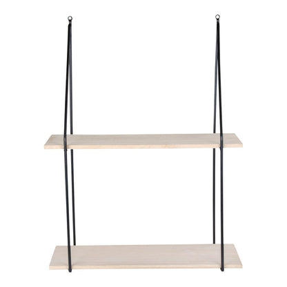 Wandplank met Twee Natuurlijke Houten Planken | House Nordic | woon-meubel.nl