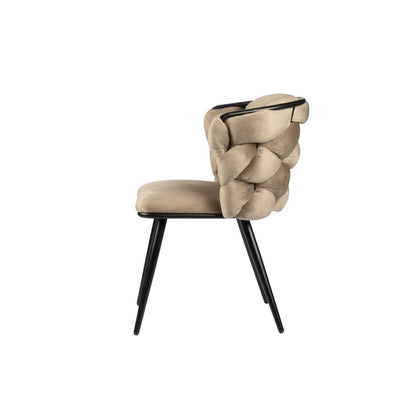 Chaise à bascule sable blanc (Lot de 2)