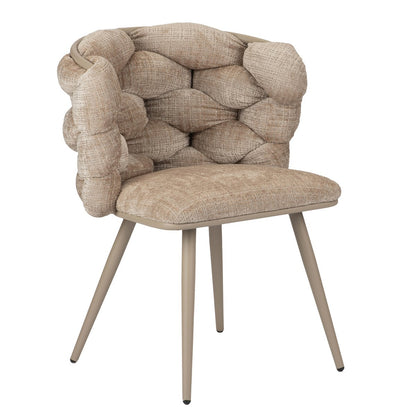 Eetkamerstoelen - Rock stoel crème (set van 2) |woon-meubel.nl
