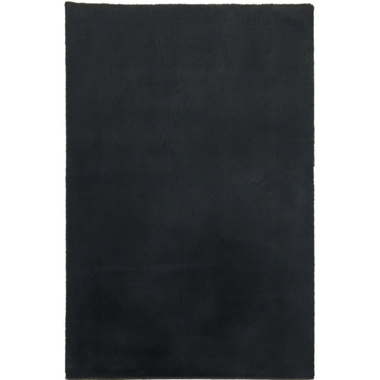 Fluffy Vloerkleed Black 80x150CM