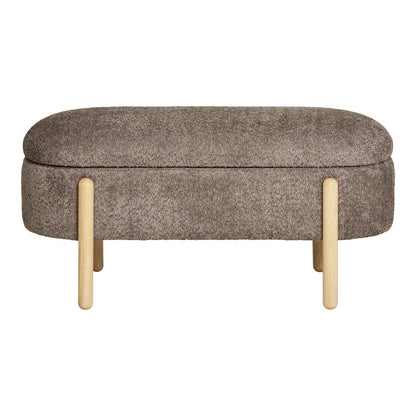 Branca Bench - Brown/Natural, 98x41x48 cm | woon-meubel.nl