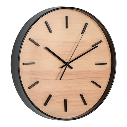 Kensington Wandklok, zwart, geruisloos, rond, ø35 cm |woon-meubel.nl