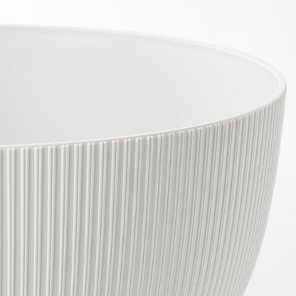 Doppio Flower Pot on Legs - H20.5 x Ø40 cm - Recycled Plastic - FSC Mix - White