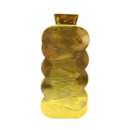 Gouden Vaas 30cm – Keramiek | Aulica | woon-meubel.nl