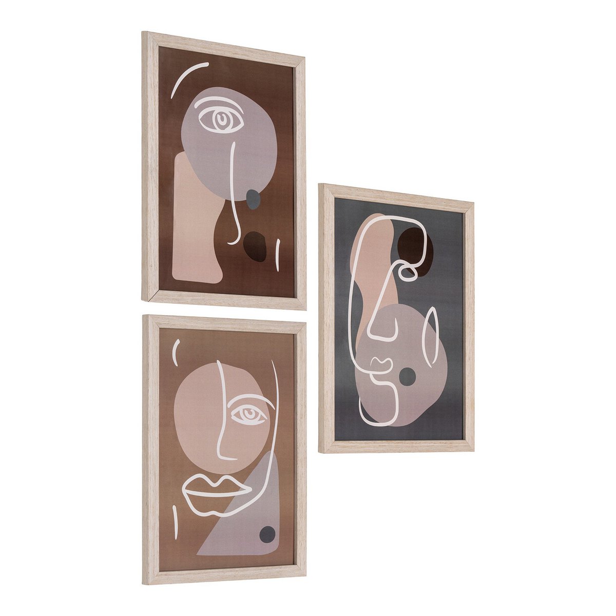 Madison Fotolijstenset – Set van 3 Naturel MDF Lijsten | woon-meubel.nl