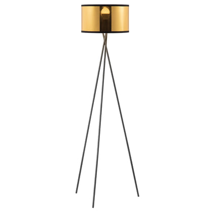 Modern Floor Lamp - Gold Lampshade - 53x53x138
