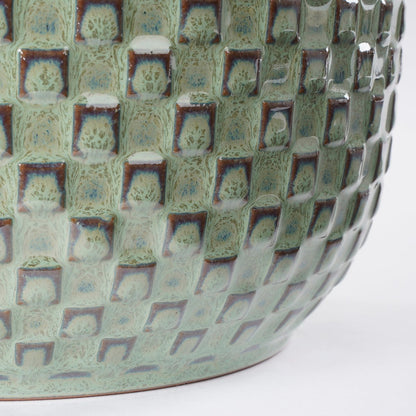 Daan Bloempot Groen - H18 x Ø19 cm|woon-meubel.nl
