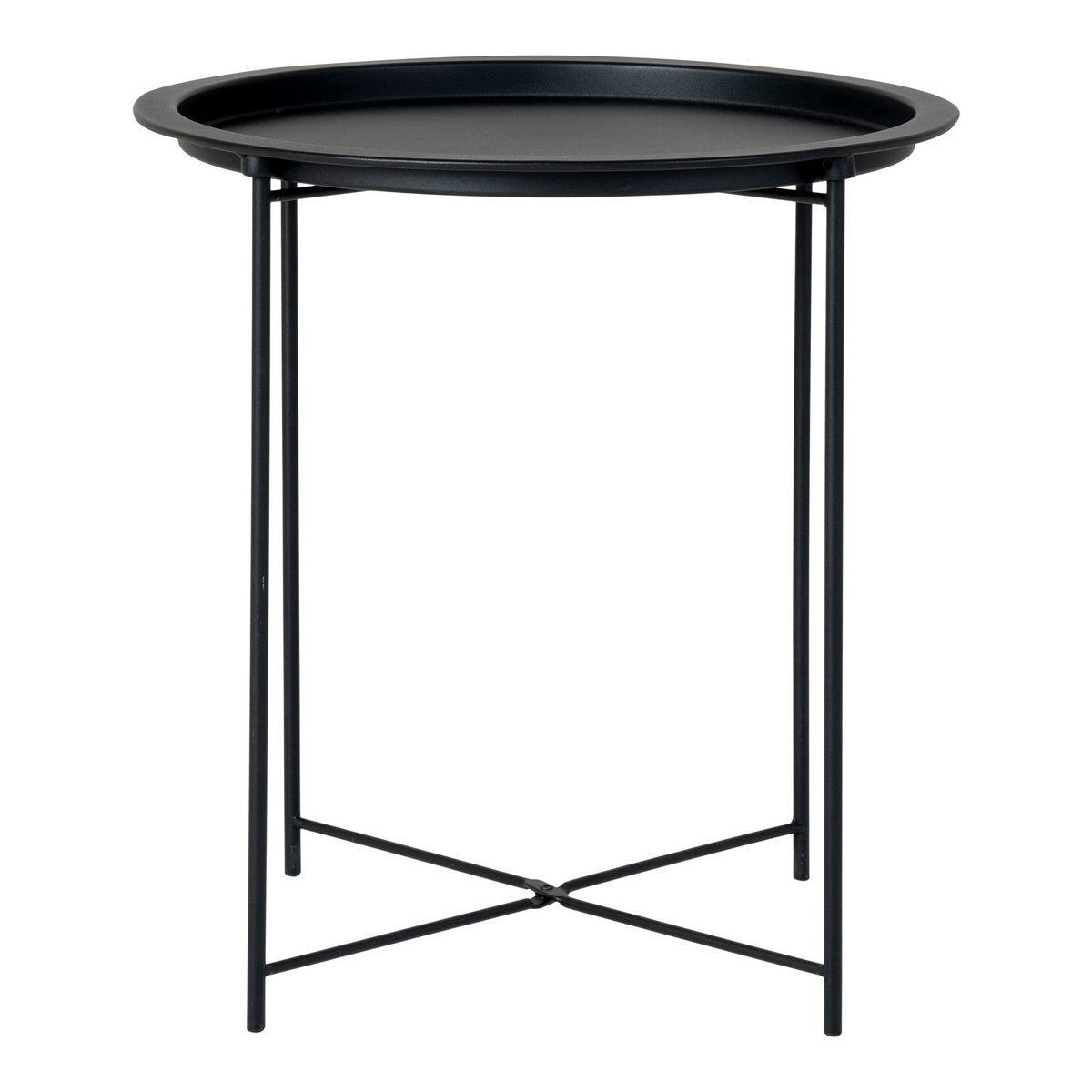 Bastia Bijzettafel - Staal, Zwart - Ø47x50 cm