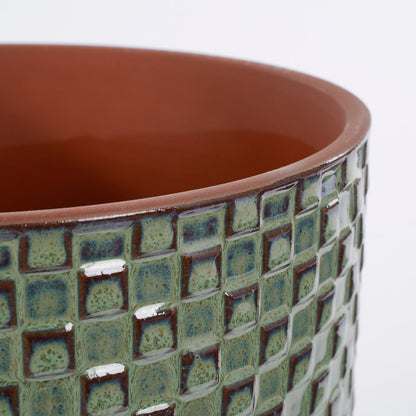 Daan Bloempot Groen - H18 x Ø19 cm|woon-meubel.nl