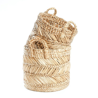 Zigzag Mand van Bananenblad – Natuurlijke Opberger