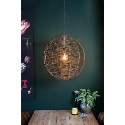 Hanglamp NATHAN antiek brons Ø55x55cm |woon-meubel.nl 